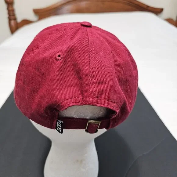 Official DOPE Brand Script Logo Strapback Hat Baseball Cap Red - Picture 4 of 7